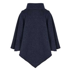 Poncho med spids og st�krave