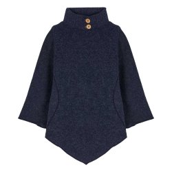 Poncho med spids og st�krave