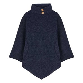 Poncho med spids og st�krave