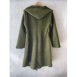 Lang uldjakke- Grn
