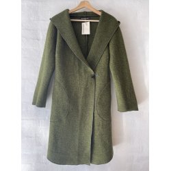 Lang uldjakke- Grn