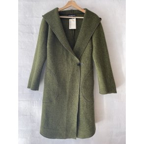 Lang uldjakke- Grn