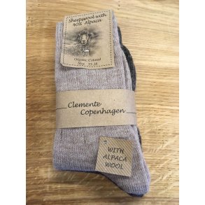 Uldsokker med alpaca