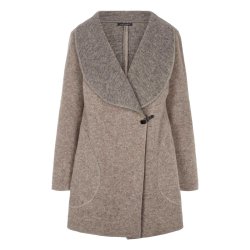 Jakke med sjalskrave. Lys mus.