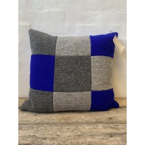 Uldpude, gr, lysgr, cobolt,